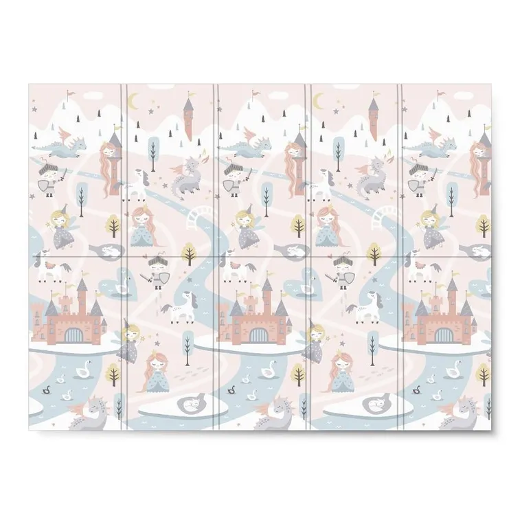 Nukido, mata piankowa, składana, 200-150-1 cm