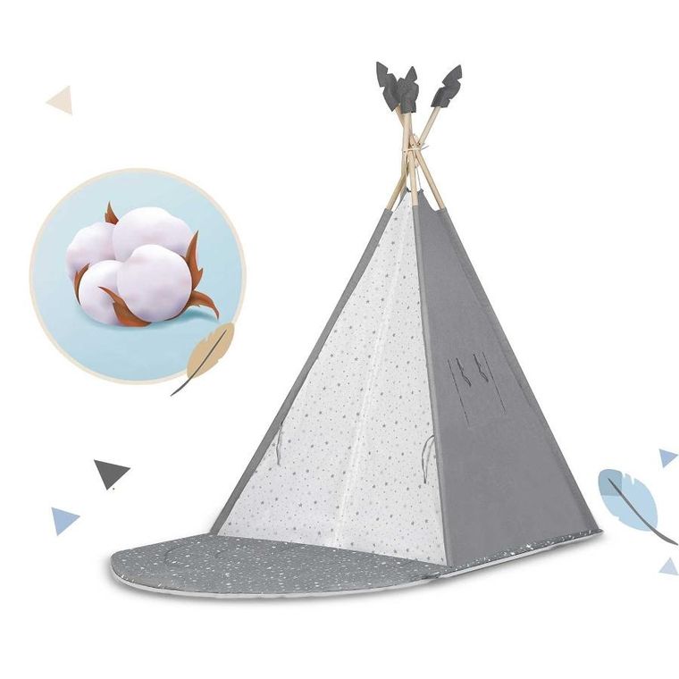 Nukido, namiot tipi dla dzieci, szary