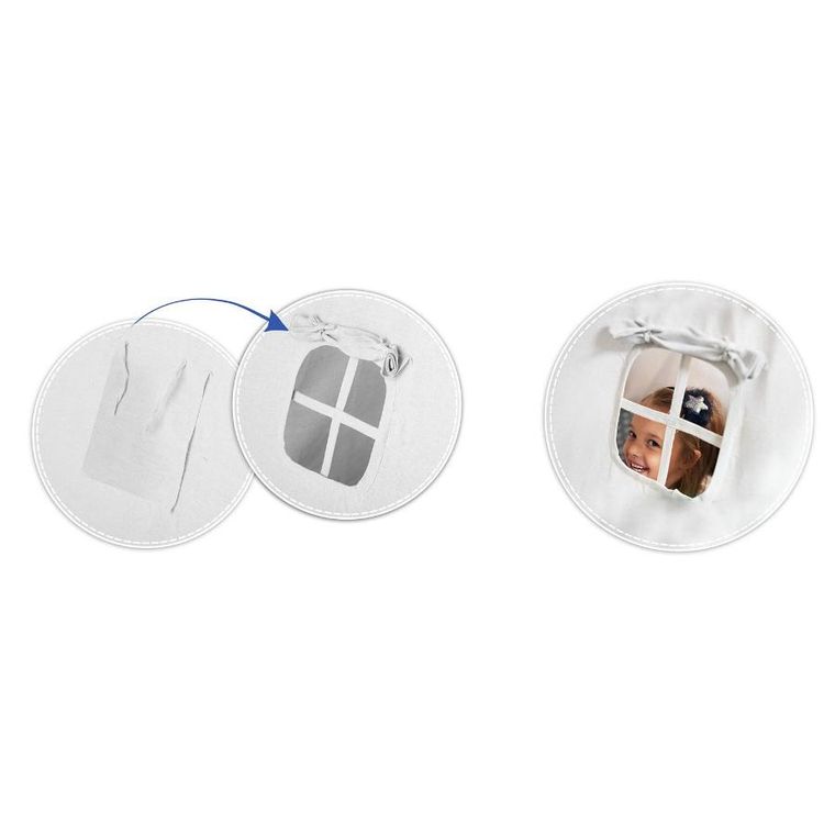 Nukido, namiot tipi dla dzieci ze światełkami, granatowy