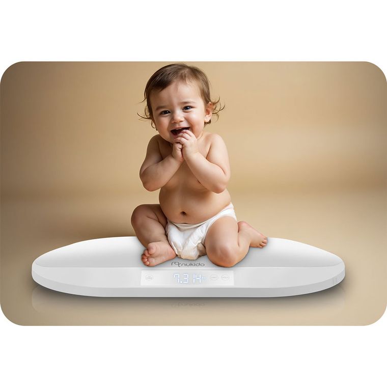 Nukido, NK-950, elektroniczna waga dla niemowląt, biała