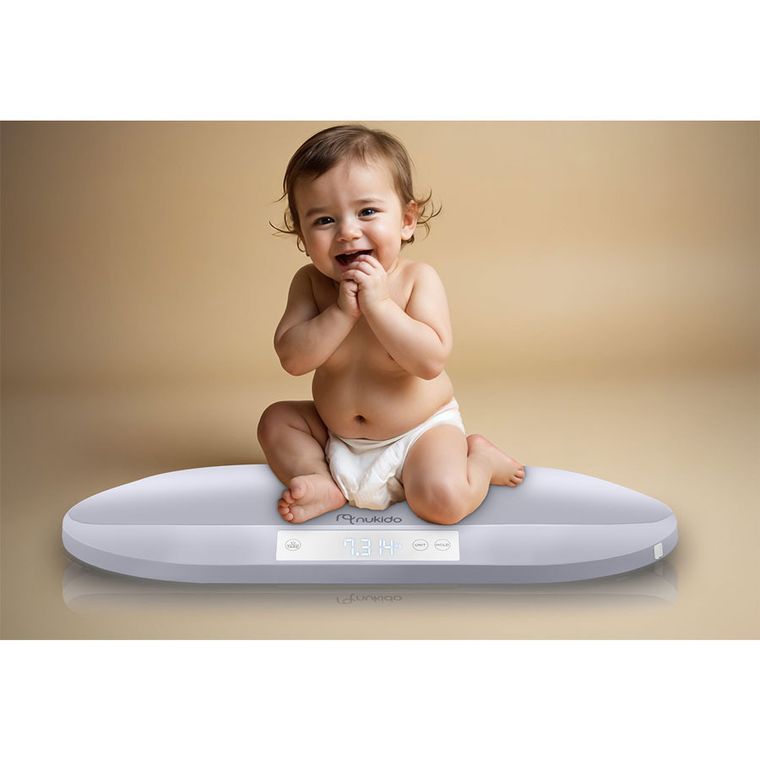 Nukido, NK-950, elektroniczna waga dla niemowląt, szara