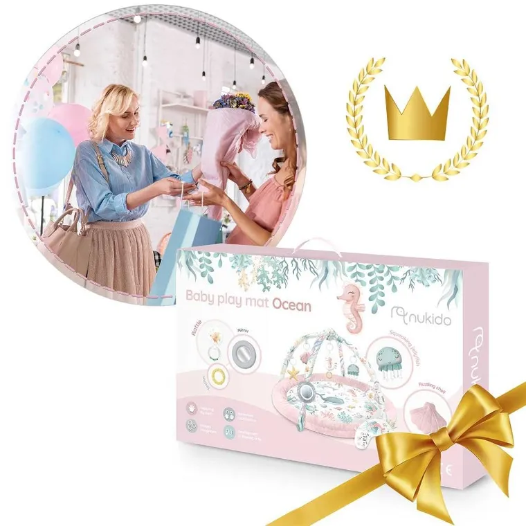 Nukido, Ocean, interaktywna mata edukacyjna, różowa