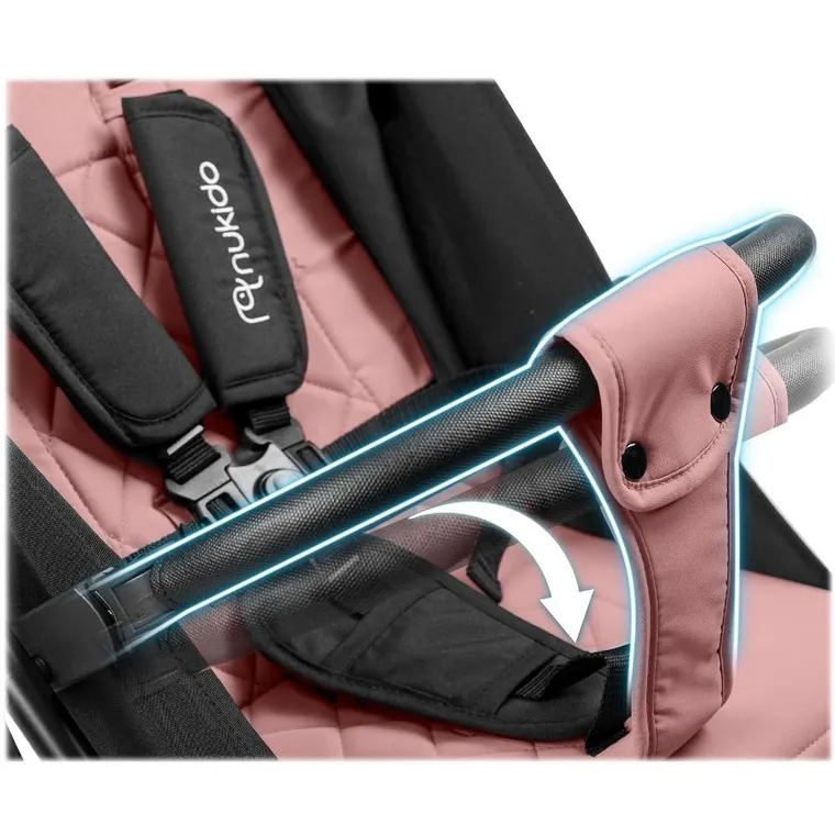 Nukido, Paseo, wózek dziecięcy, spacerówka, różowy