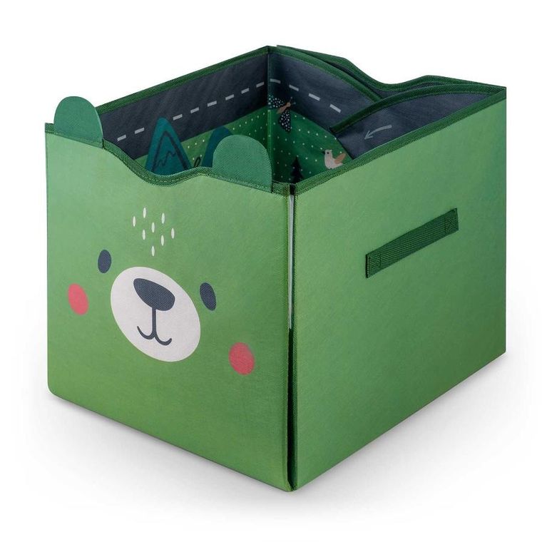 Nukido, pojemnik na zabawki i mata, zielony