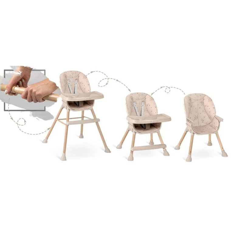 Nukido, Tilo, krzesełko do karmienia, beżowe