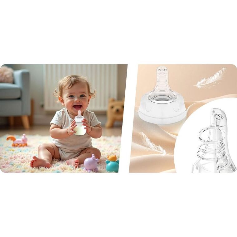 Nukido, zestaw butelek, 180 ml, 2 szt.