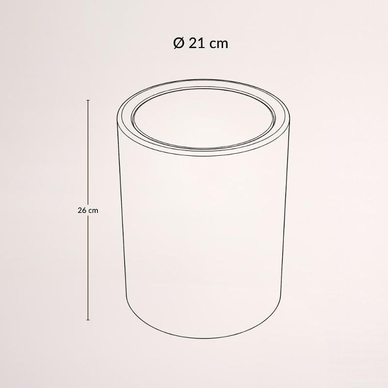 Nuxio, Rund, łazienkowy kosz na śmieci, 6l