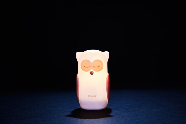 Olala, Sowa Come, lampka nocna LED, biała