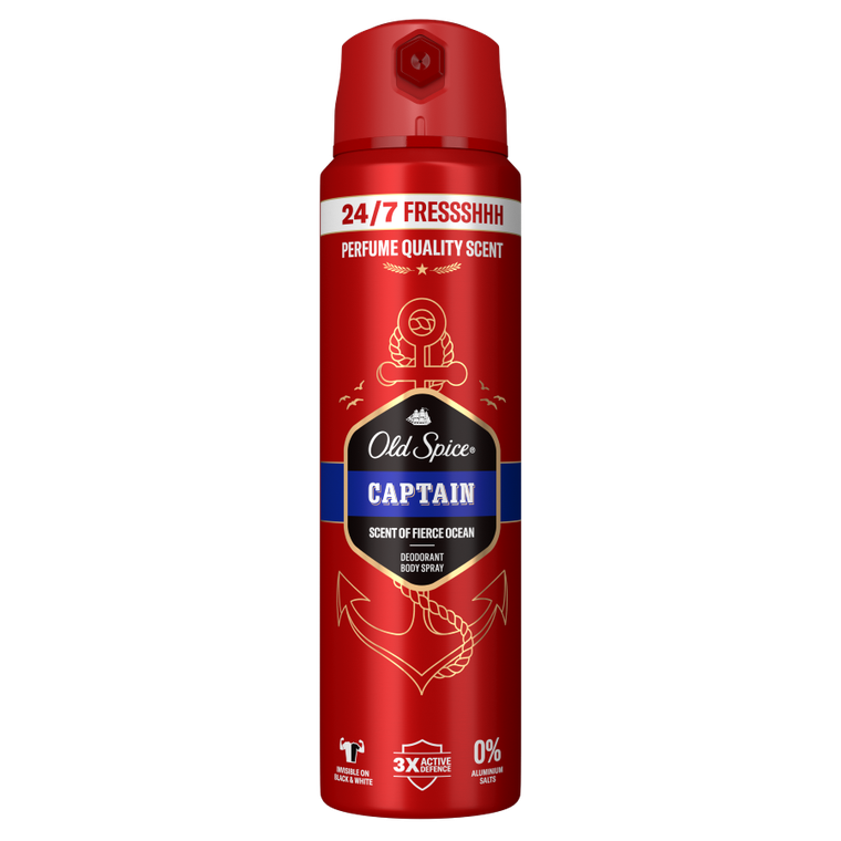 Old Spice, Captain, dezodorant w sprayu dla mężczyzn, 150 ml