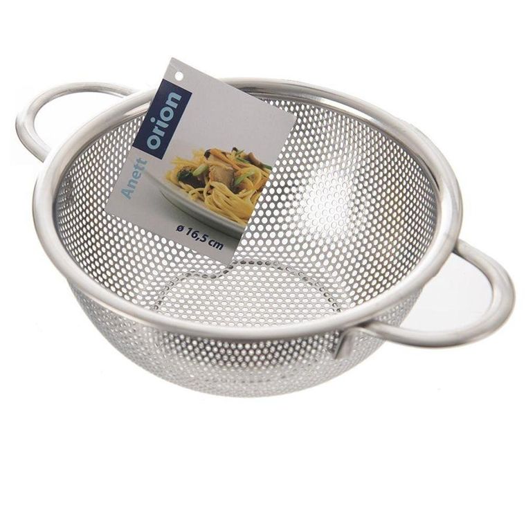 Orion, cedzak kuchenny, stalowy, Anett, 16,5 cm