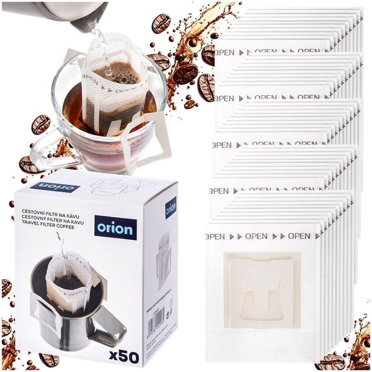 Orion, filtr do zaparzania kawy i herbaty, jednorazowy, 50 szt.