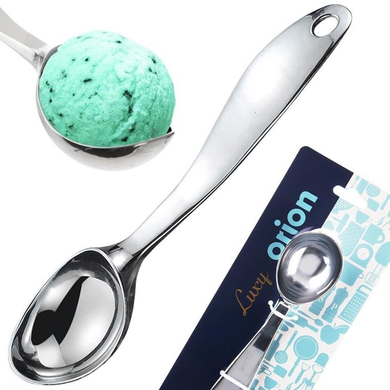 Orion, gałkownica do lodów, metalowa, Luxy, 17 cm