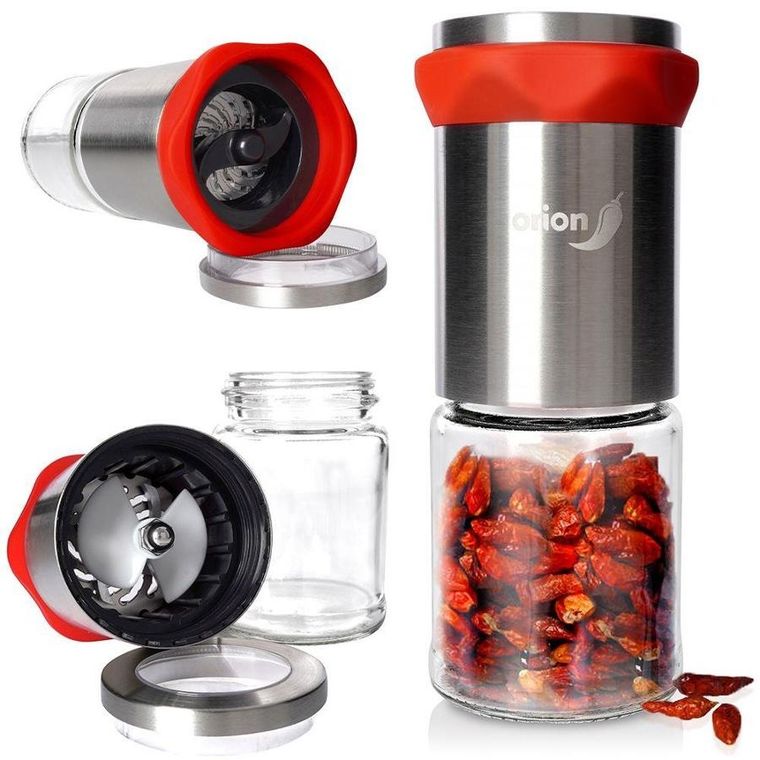 Orion, młynek ręczny do mielenia przypraw, stalowy, 14 cm