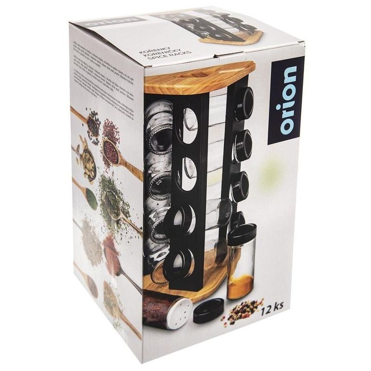Orion, stojak na przyprawy, obrotowy, 12 szt.