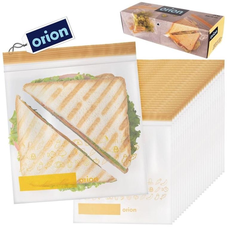 Orion, woreczki strunowe do żywności, 20-18 cm, 25 szt.