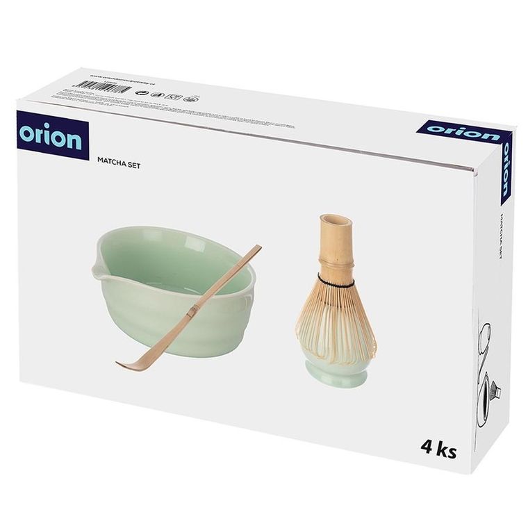 Orion, zestaw do matchy, ceramiczny, bambusowy, 4 elementy