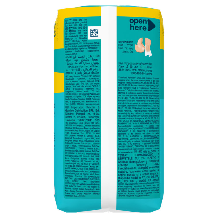 Pampers, Fresh Clean, chusteczki nawilżane dla dzieci, 4-52 szt.