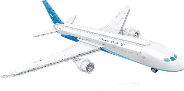 Pantasy, Boeing 787 Dreamliner, klocki konstrukcyjne, 55 cm, 744 elementy