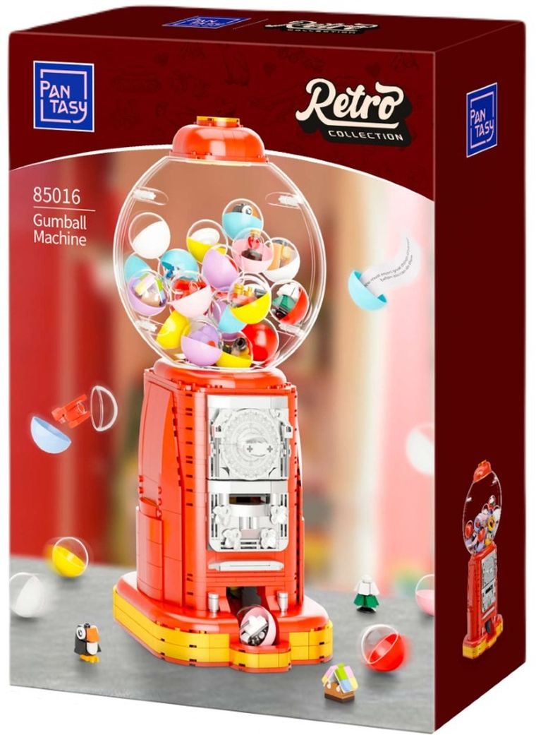 Pantasy, Retro, maszyna do gumy balonowej, klocki konstrukcyjne, 936 elementów