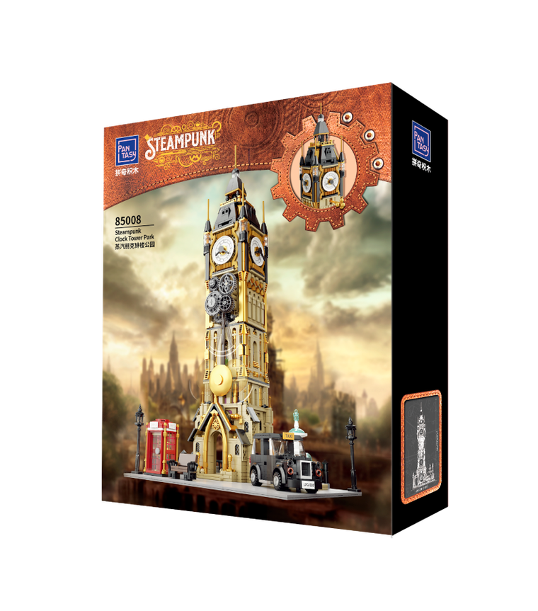 Pantasy, Steampunk, Big Ben, klocki konstrukcyjne, 2424 elementy