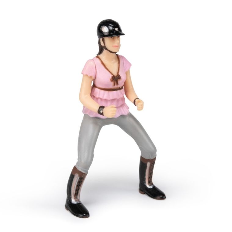 Papo, Dżokej kobieta w fioletowej bluzce, figurka kolekcjonerska