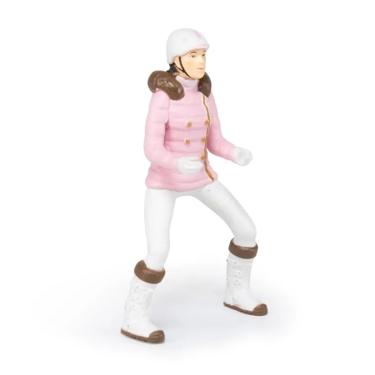 Papo, Jeździec dziewczyna w zimowym stroju, figurka