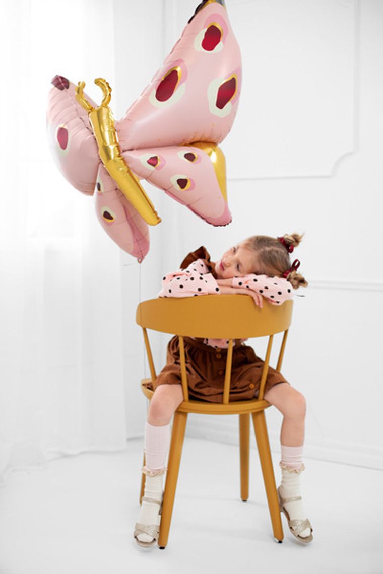 PartyDeco, balon foliowy Motyl, 120-87 cm, mix, 1 szt.