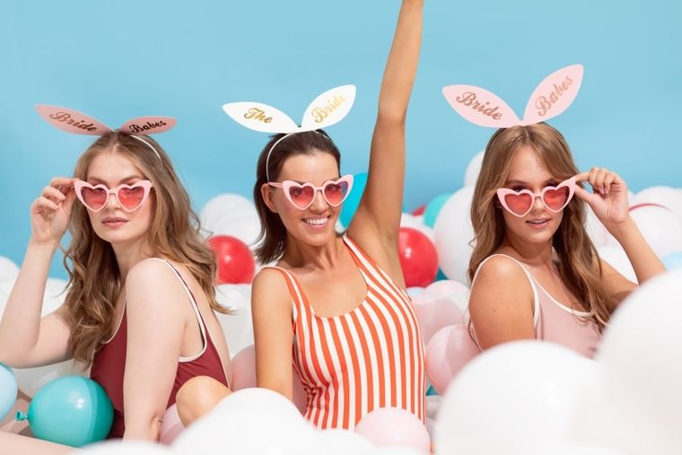 PartyDeco, opaski bride squad 29-25 cm, 6 szt.