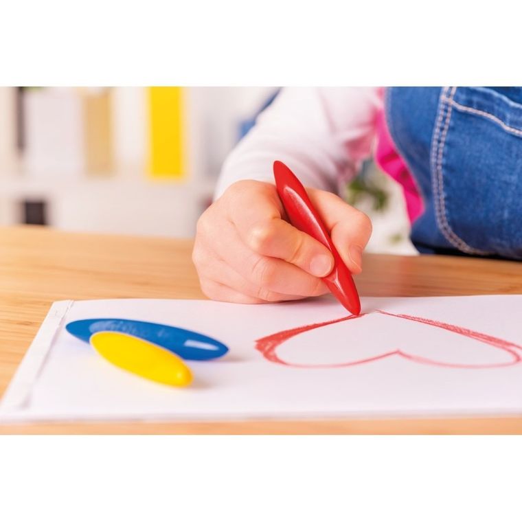 Pelikan, kredki świecowe, trójkątne