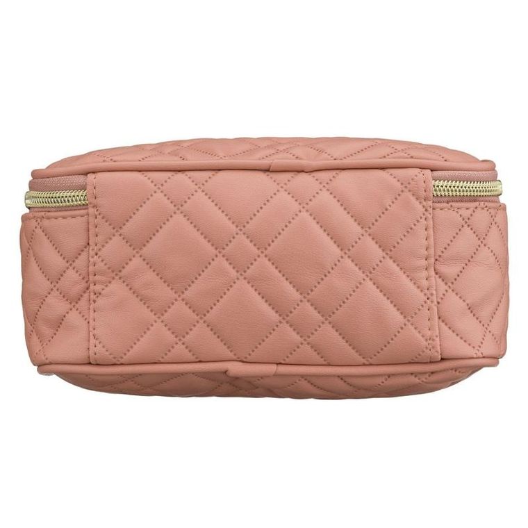 Peterson, kosmetyczka z uchwytem, tkanina syntetyczna, różowa