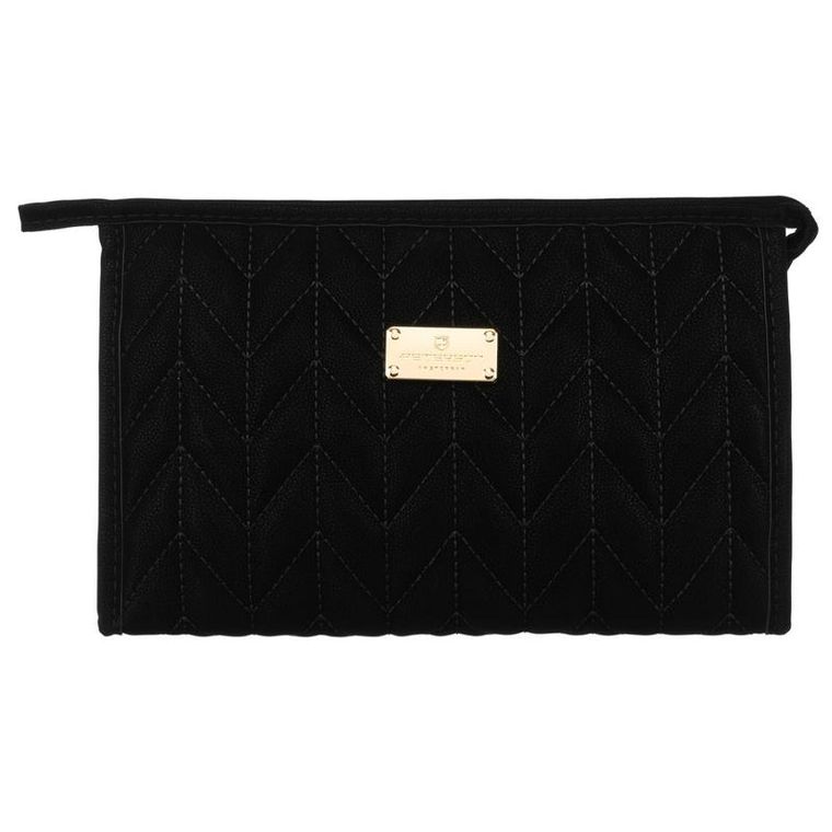 Peterson, kosmetyczka ze skóry ekologicznej, czarny