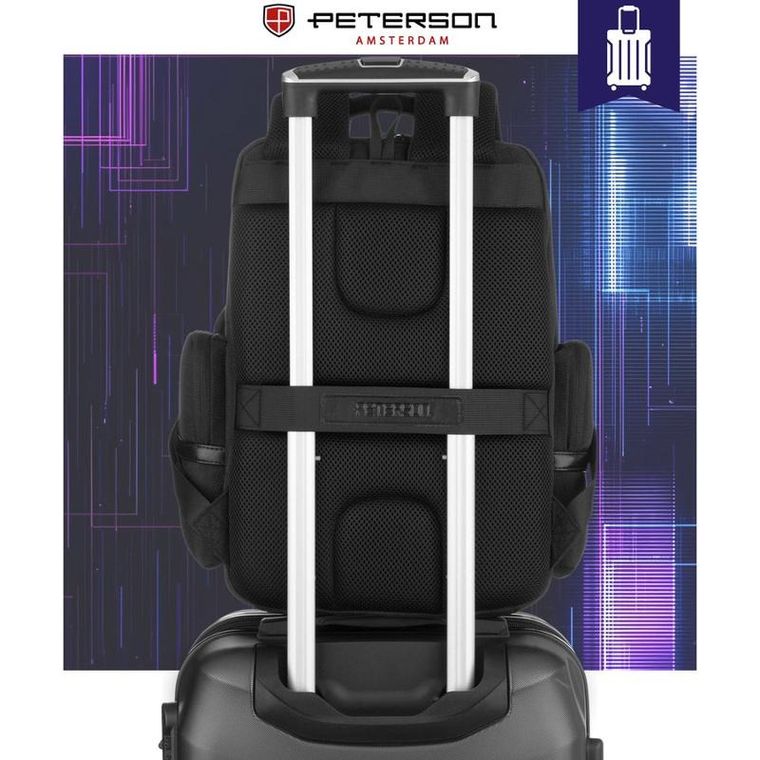 Peterson, plecak podróżny, czarny