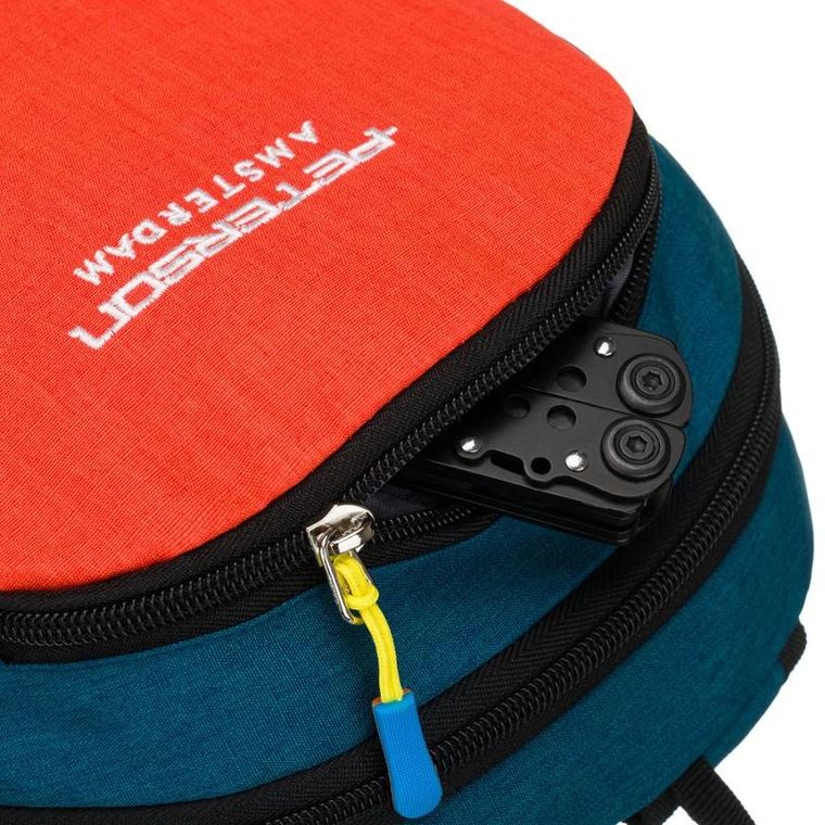 Peterson, plecak turystyczny, granatowo-pomarańczowy