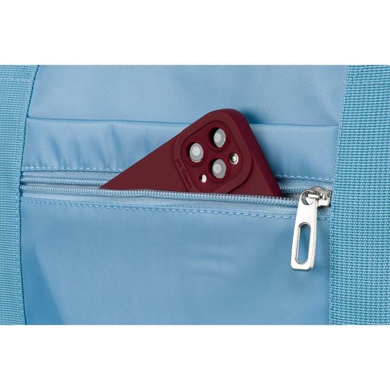 Peterson, sportowa torba podróżna z uchwytem na walizkę, błękitna