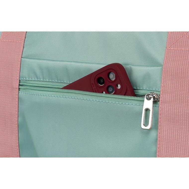 Peterson, torba podróżna, zielono-różowa