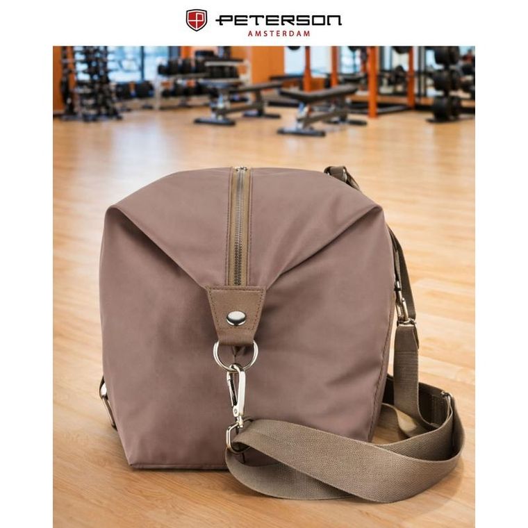 Peterson, torba sportowa, 1-komorowa, brązowa