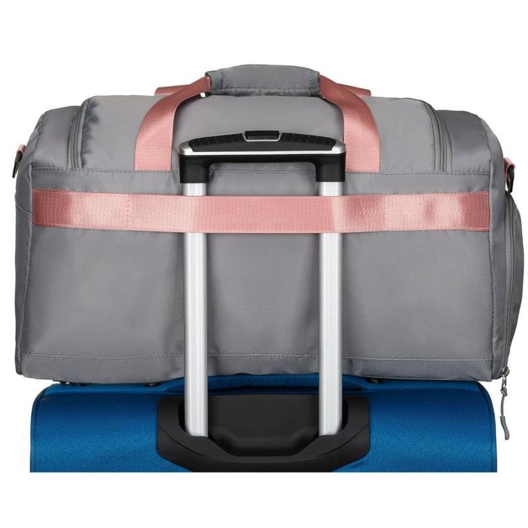 Peterson, torba weekendowo-podróżna, szaro-różowa
