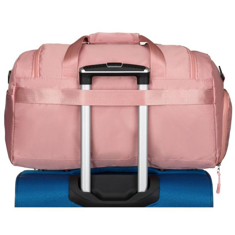 Peterson, torba weekendowo-podróżna z komorą boczną na buty, różowa