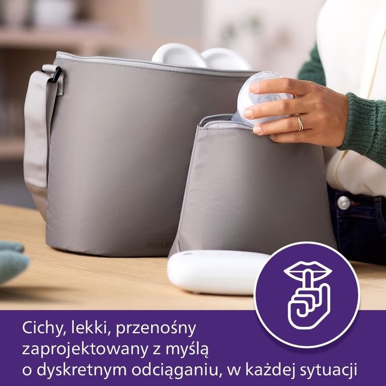 Philips Avent, elektryczny laktator Premium Naturalmotion, mikro USB SCF396/31