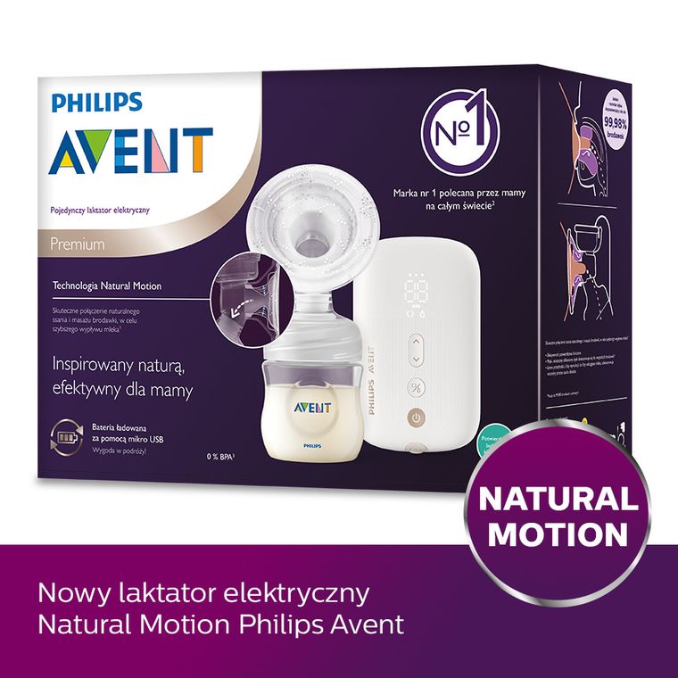 Philips Avent, Premium Natural Motion, laktator elektryczny