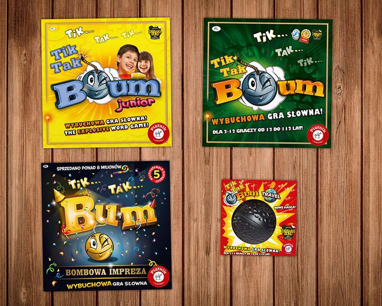 Piatnik, Tik Tak Bum Junior, gra słowna