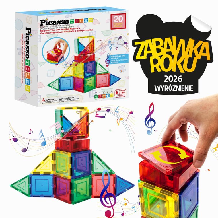 Picasso, Muzyczne klocki magnetyczne, 20 elementów