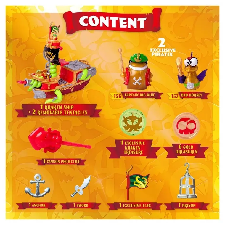 Piratix, Statek Krakena, łódź z figurką