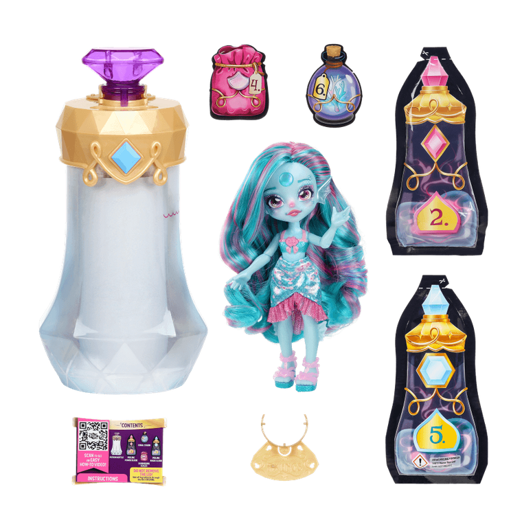 Pixlings, lalka syrena, niebieska