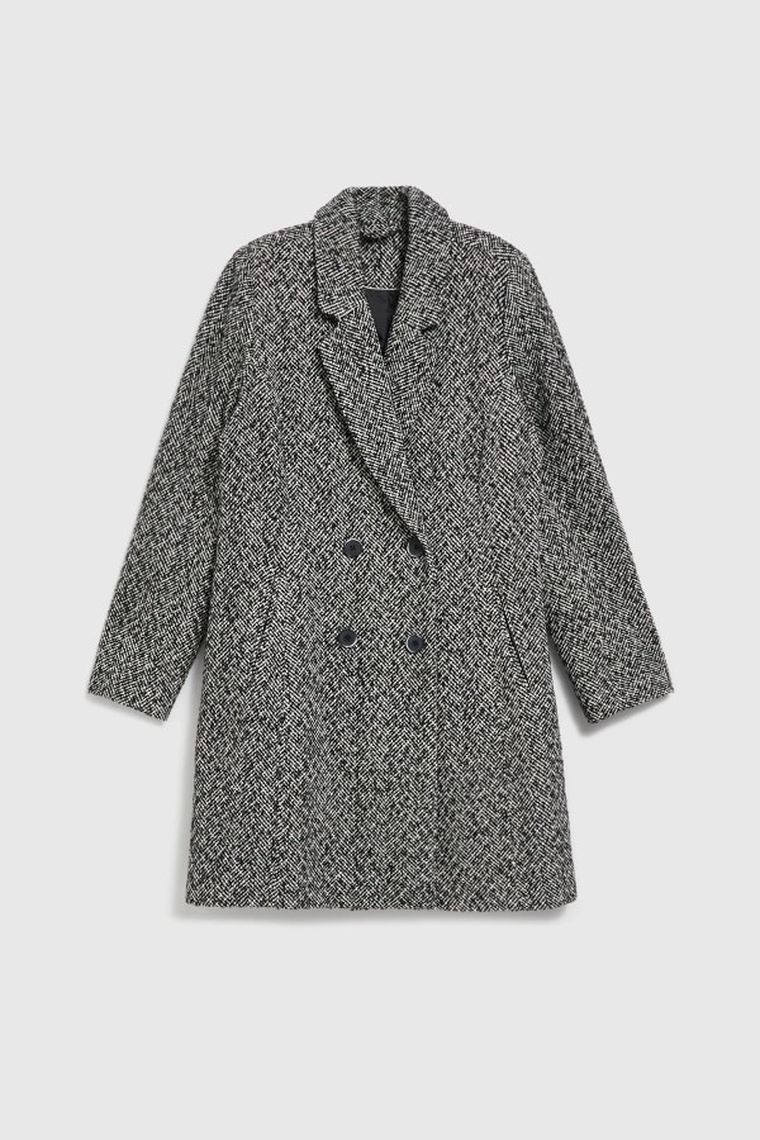 Płaszcz damski, czarny, Moodo