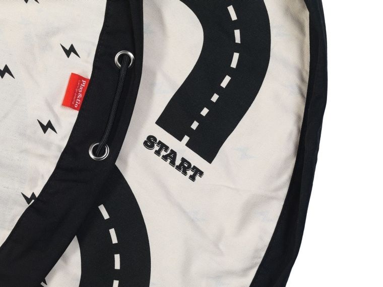 Play&Go, worek na zabawki i mata do zabawy, Roadmap Thunderbolt, 140 cm