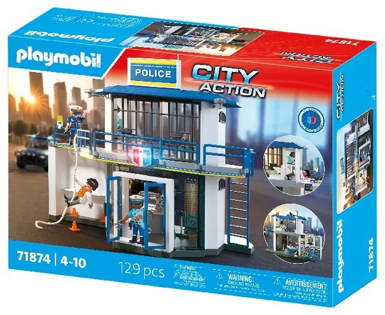 Playmobil, City Action, Posterunek Policji z miejscem przesłuchań, 71874