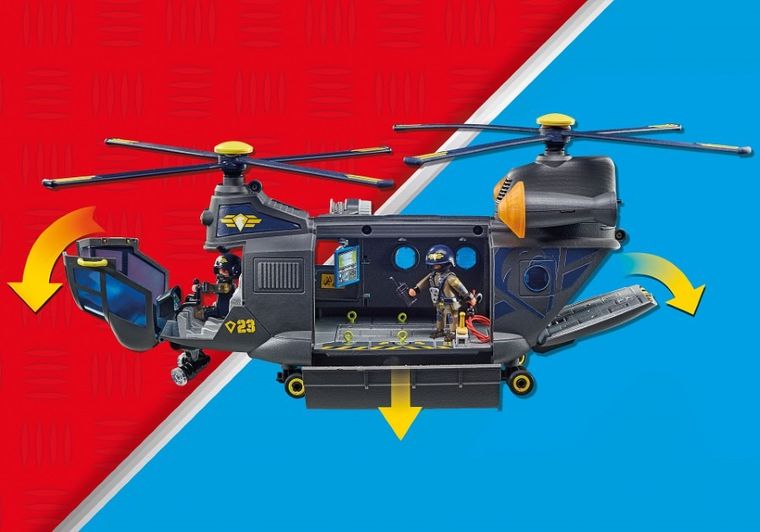 Playmobil, City Action, Śmigłowiec ratunkowy jednostki specjalnej, 71149