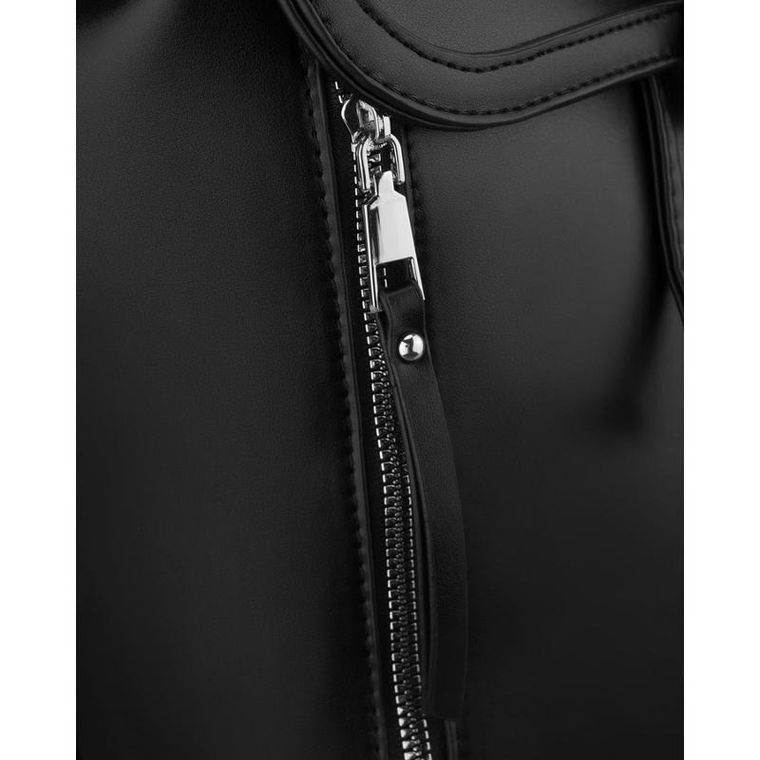 Plecak, czarny, skóra ekologiczna, Rovicky