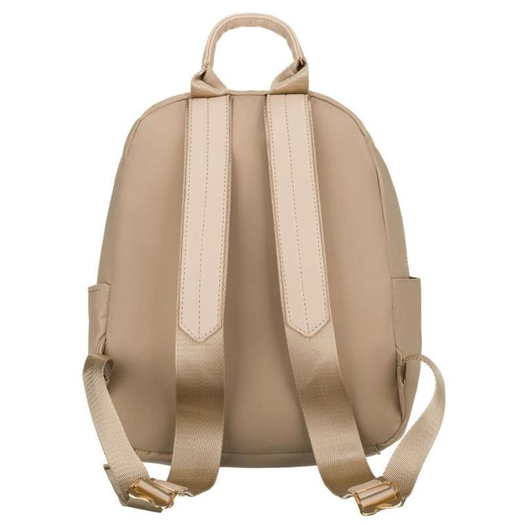 Plecak miejski, beżowy, skóra ekologiczna, Peterson